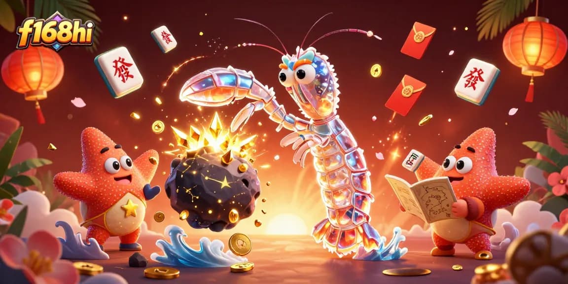 Experience exciting wins at f168hi casino with vibrant gaming elements in a stunning 3D illustration.