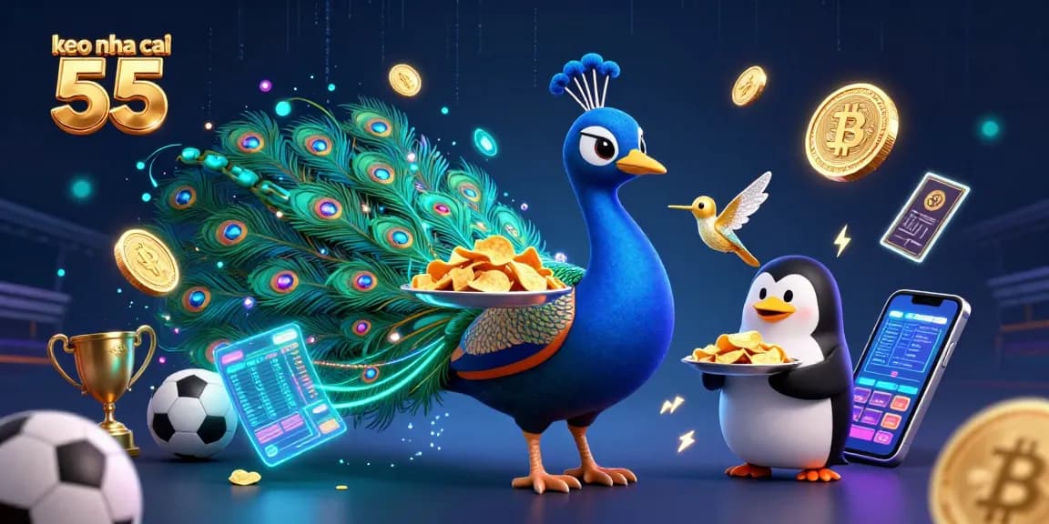 Engage with keo nha cai 55 in thrilling sports betting action featuring vibrant characters and dynamic game elements.