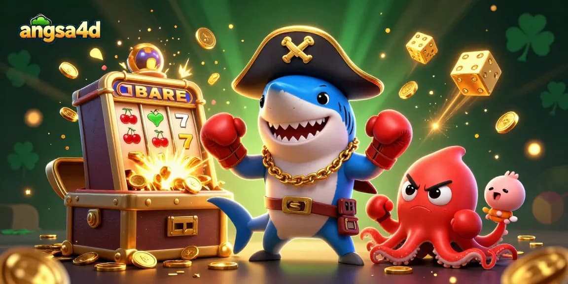 Experience unlimited winning opportunities with angsa4d in this vibrant slot scene featuring playful characters.