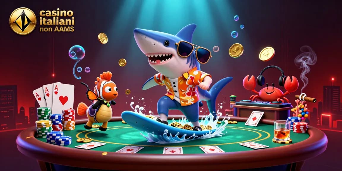 Gioca a giochi emozionanti nei casino italiani non AAMS con personaggi vibranti ed elementi dinamici del casinò.