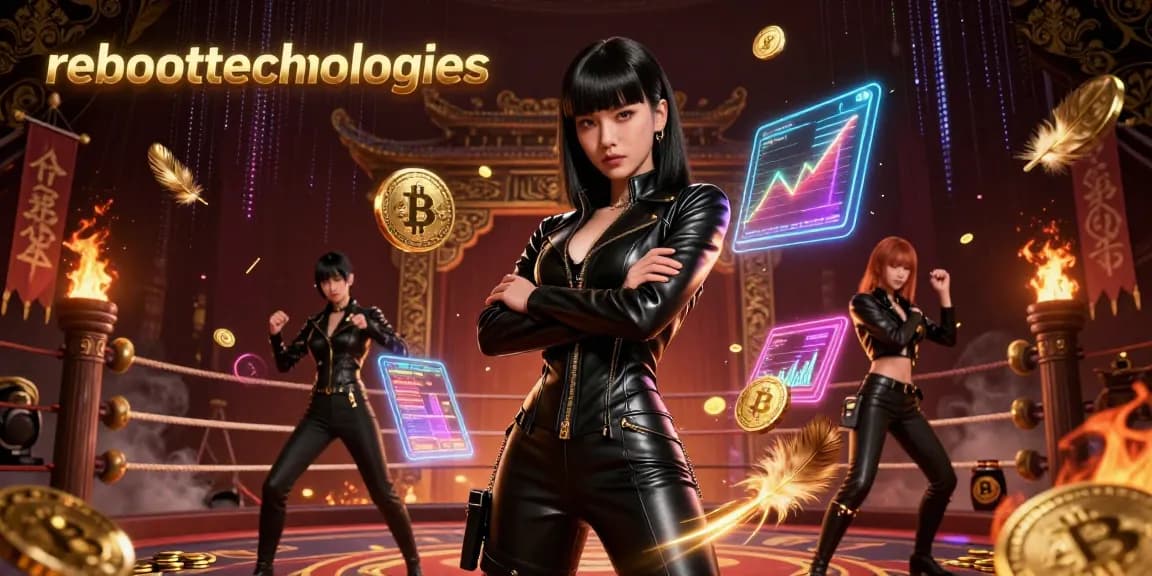 Experience thrilling gaming opportunities with reboottechnologies, featuring a stunning Asian woman in a futuristic casino setting.