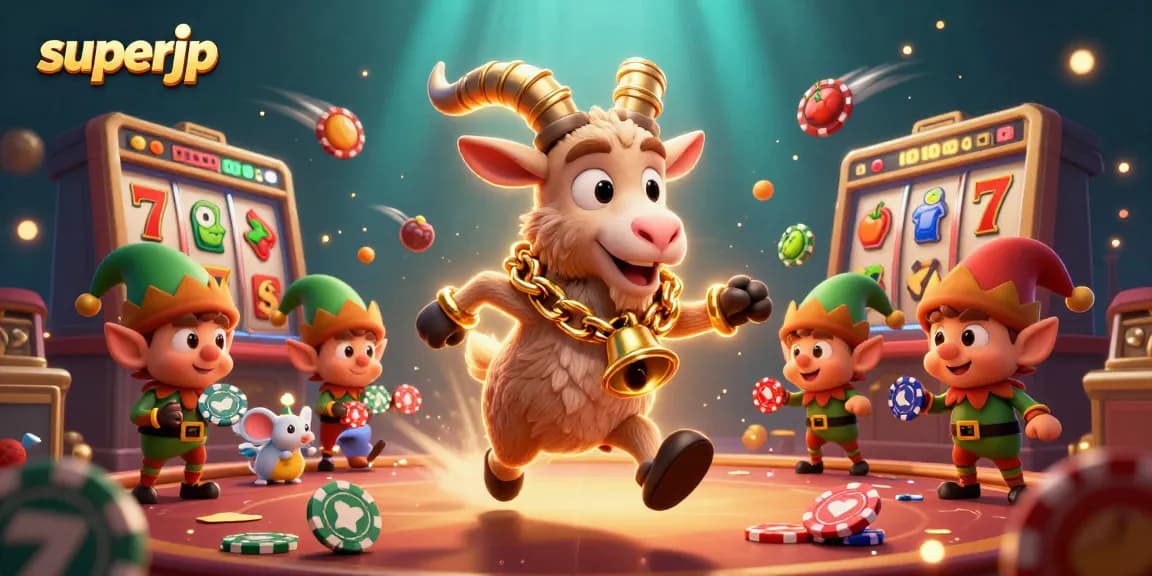 Join the festive Krampus at superjp's casino where luck and excitement steal the show!