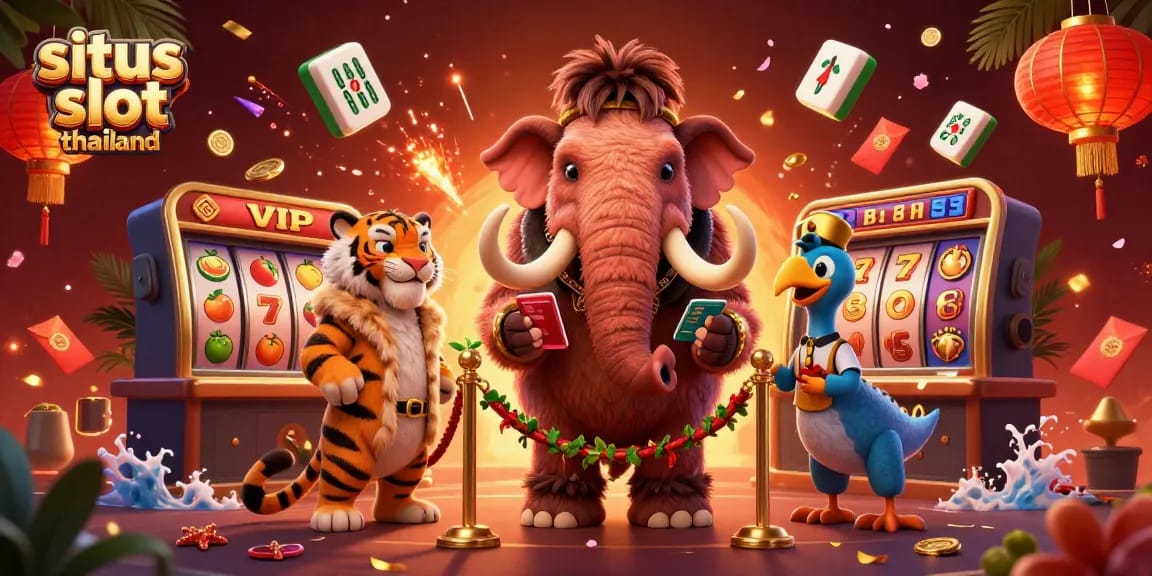 Play exciting slots at situs slot thailand with dynamic characters and rich visuals filling the scene.