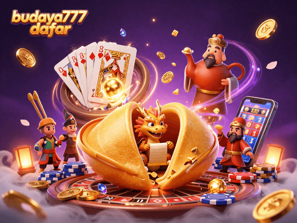 Budaya777 daftar: Menangkan hadiah dalam permainan kasino dengan slot dan chip berwarna-warni.