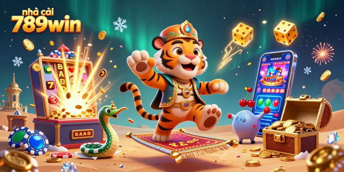 Experience thrilling action with nhà cái 789win through vibrant casino game motifs and characters.