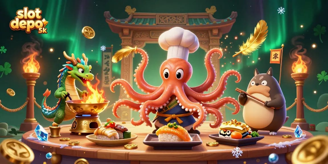 Experience thrilling slot depo 5k adventures with vibrant 3D characters and dynamic casino elements.