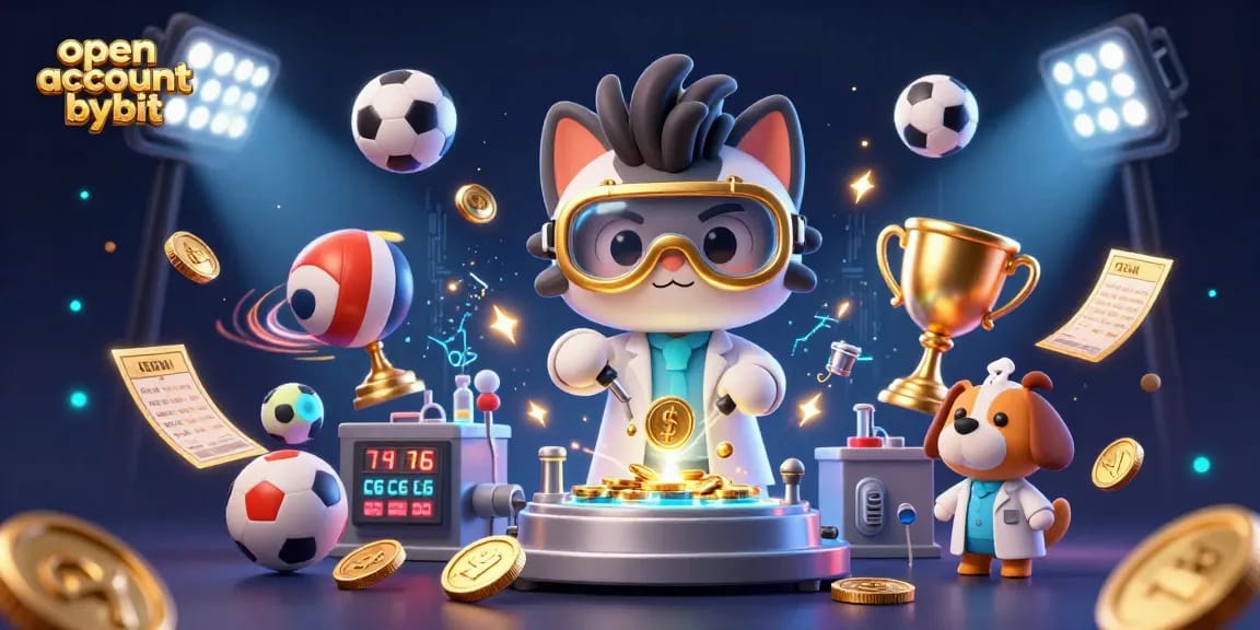 Open account bybit to win big with dynamic sports elements in a vibrant digital scene.