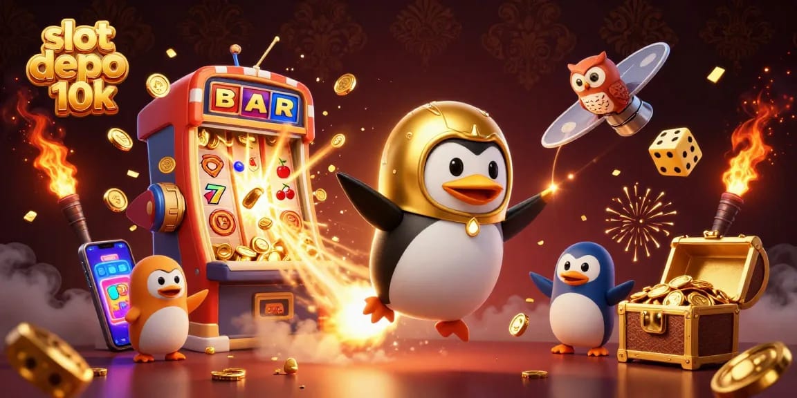 Menangkan permainan slot depo 10k dengan simbol beruntun dan jackpot yang memukau.