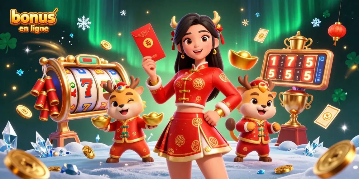 Vivez une action palpitante avec bonus casino en ligne alors que des personnages vibrants célèbrent des gains dans une riche scène de casino.