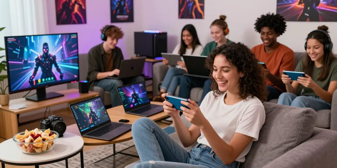 Akses game online di https://i-labo7.com/blog/477/ dengan pemain beragam yang menikmati berbagai permainan di perangkat yang berbeda.