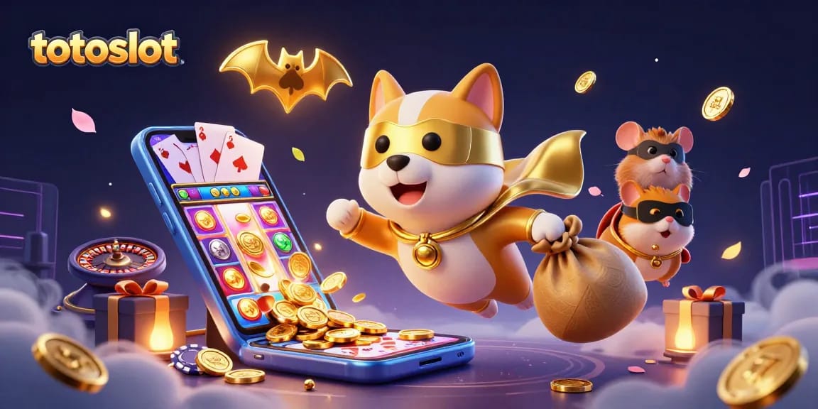 Experience thrilling action with the totoslot superhero dog as he flies with gold coins!