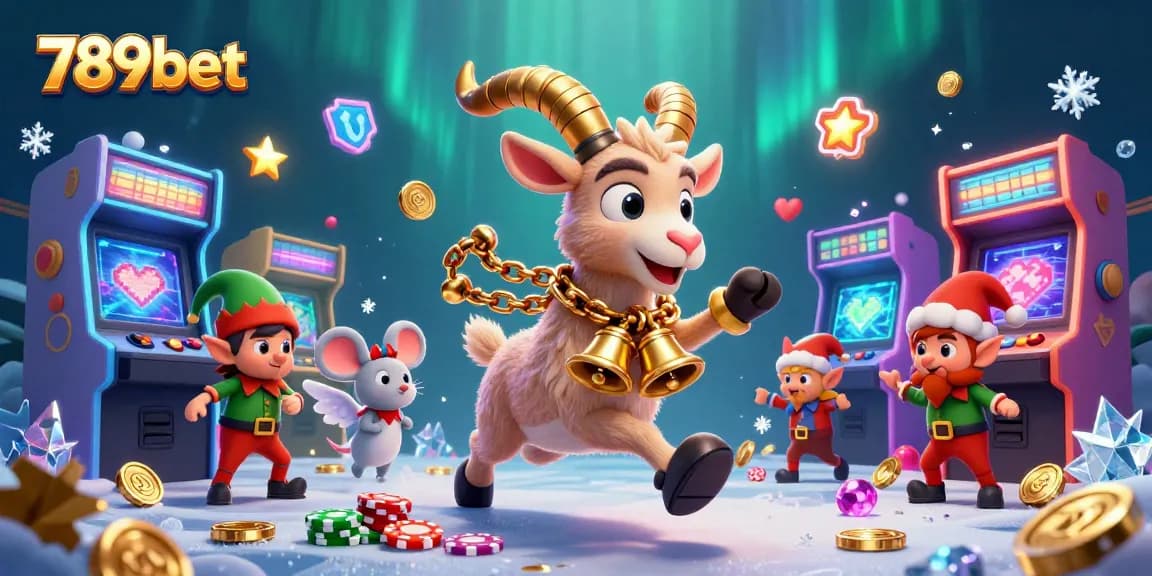 Experience 789bet with exciting characters in a vibrant holiday-horror casino scene.