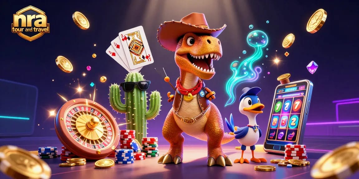 Engage in exciting gameplay at nra tour and travel with dynamic casino elements like coins and roulette.