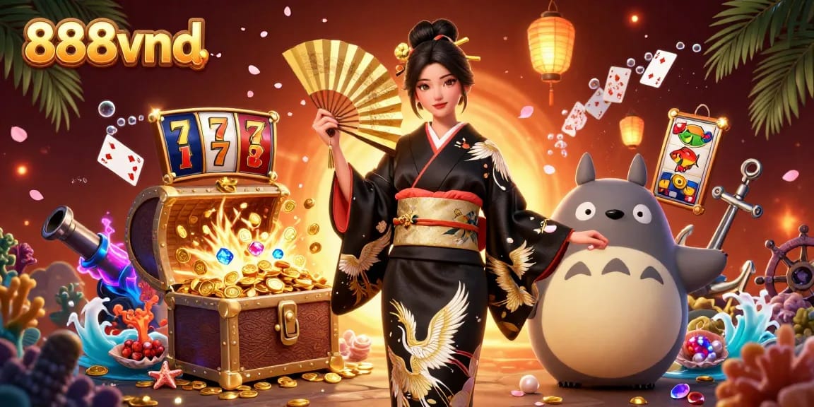 Experience the excitement of 888vnd with a vibrant online casino scene filled with traditional elegance.