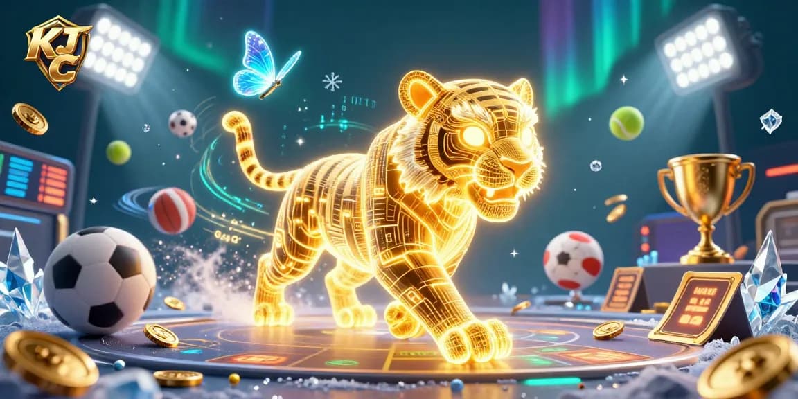 Join the excitement at KJ C online casino, where the golden tiger prowls through thrilling sports betting action.
