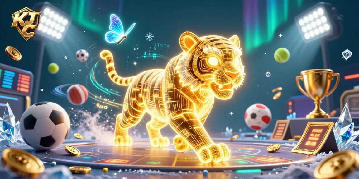 Join the excitement at KJ C online casino, where the golden tiger prowls through thrilling sports betting action.