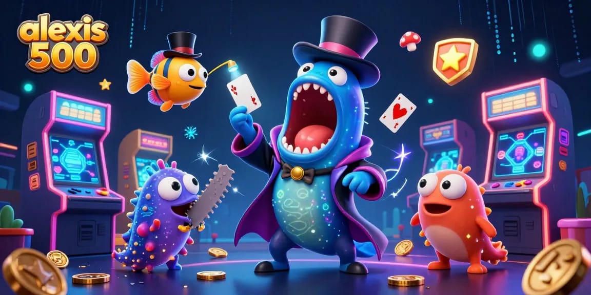 Experience thrilling gameplay at alexis 500 with engaging characters and casino elements.