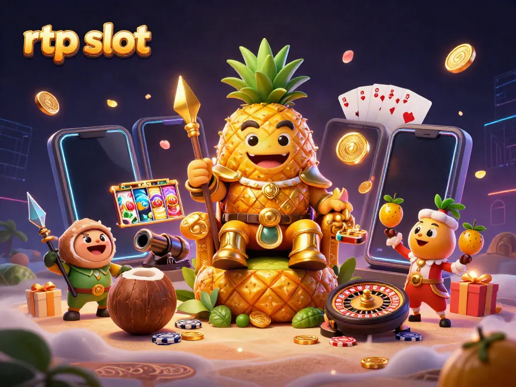 Experience the excitement of rtp slot gaming with vibrant characters, dynamic slots, and vivid casino elements.