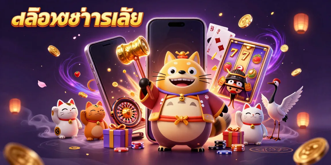 สล็อตทดลองเล่น: การต่อสู้ของทานุกิและแมวโชคดีในโลกคาสิโน