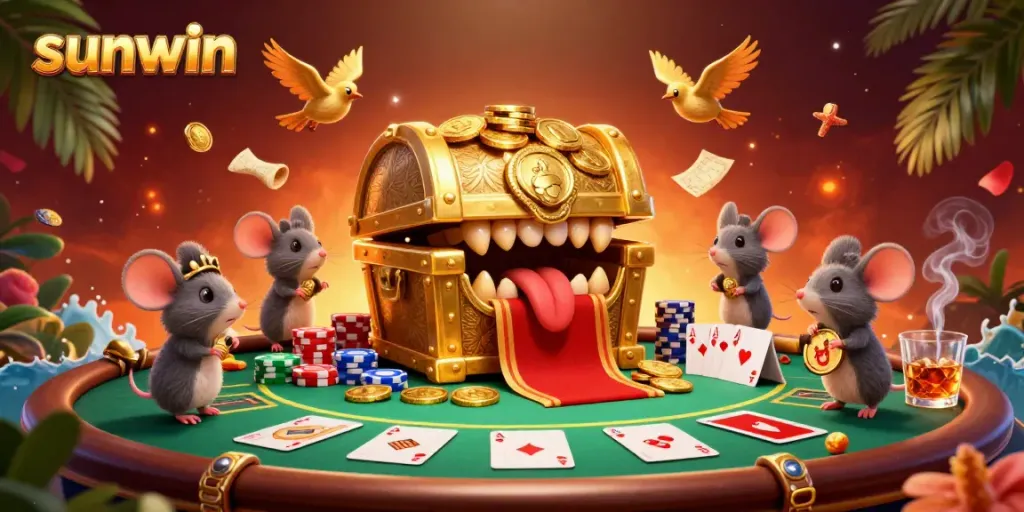 Experience thrilling poker play with sunwin's magical treasure chest attracting adventurous players.