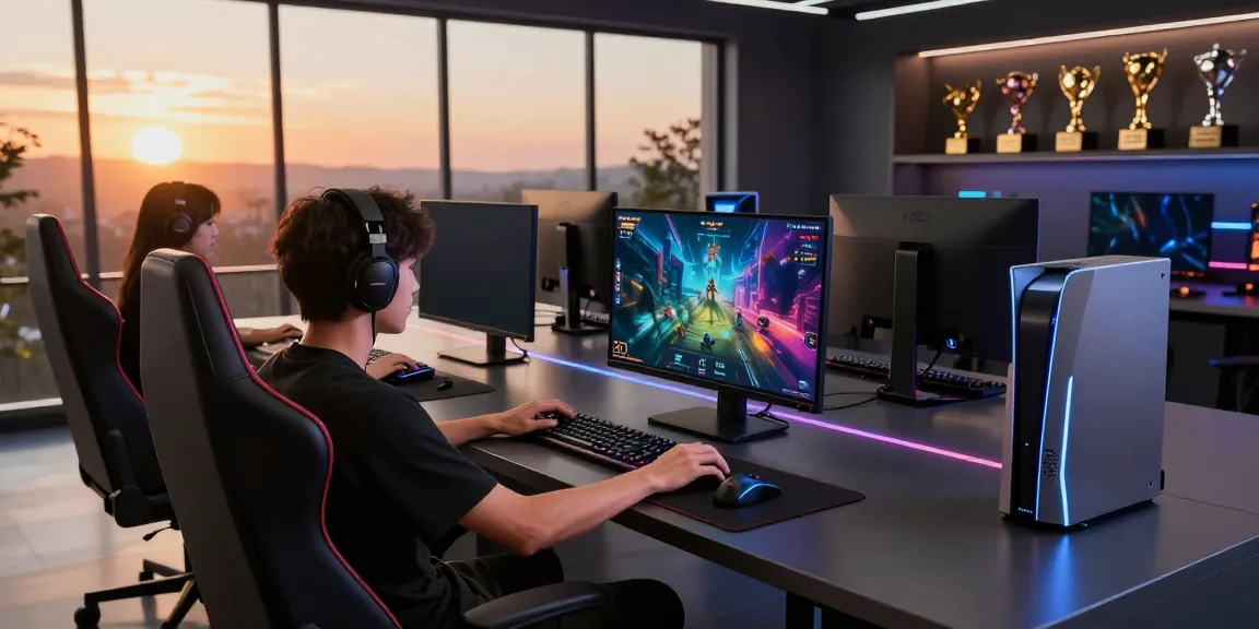 Engaging luxury111 gaming experience with vibrant screens and high-tech setup.