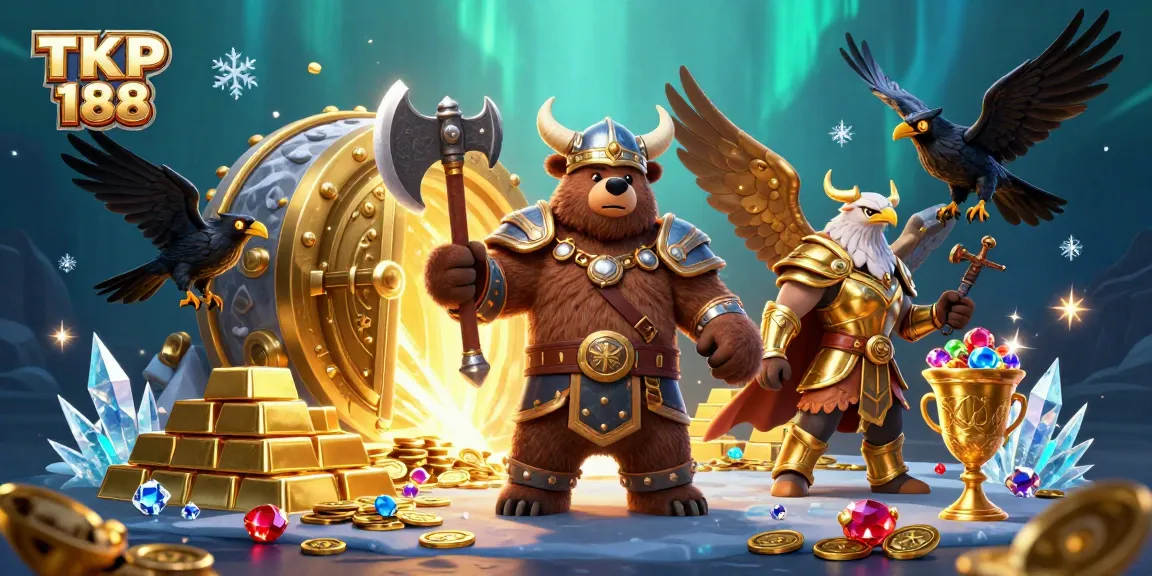 Engage with TKP 188's thrilling gaming experience amid a magical casino scene.