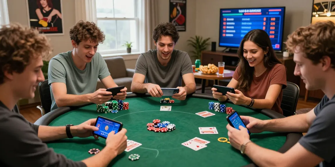 Download the Poker Game APK for real-time gaming excitement with friends in a cozy setting.