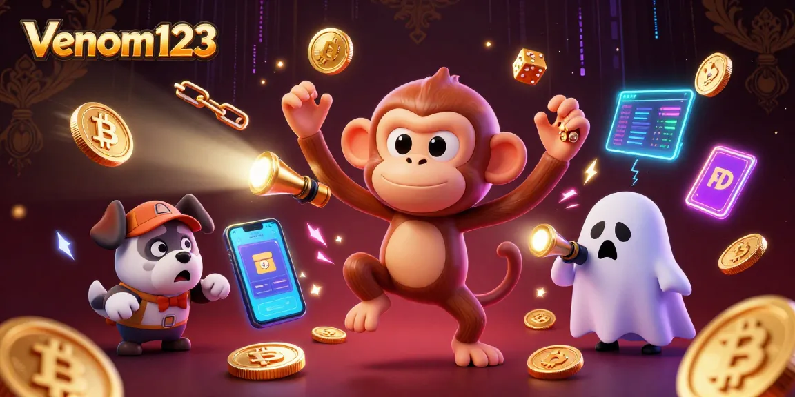 Permainan slot menyenangkan di venom123 dengan pengalaman hantu yang menggemaskan dan elemen kripto menonjol.