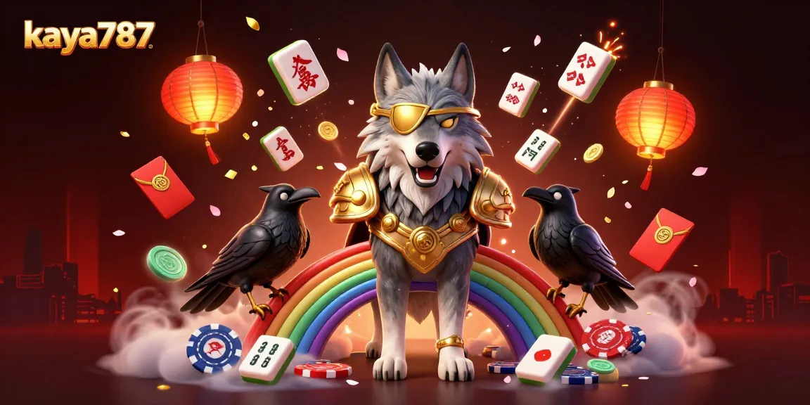 Experience thrilling wins at kaya787 with vibrant characters and casino elements in a dazzling scene.