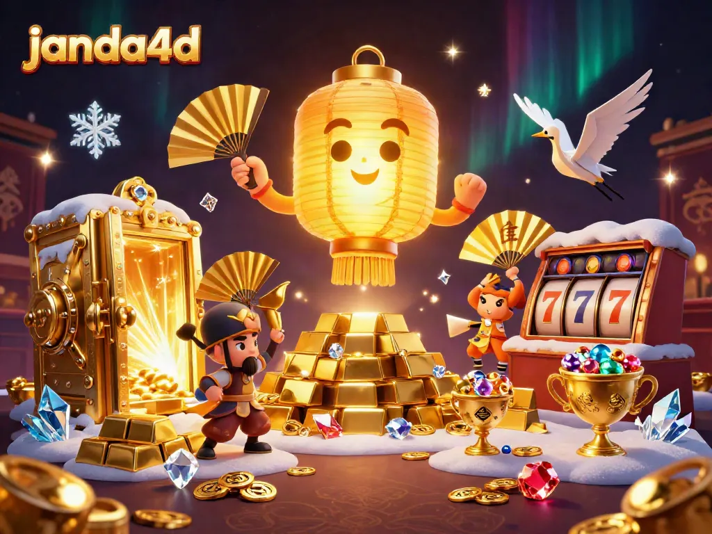 Menangkan permainan slot di janda4d dengan suasana kasino yang megah dan karakter unik.