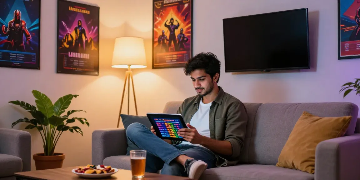 Young man enjoying the Royal X Casino app at home, illustrating the engaging gaming experience