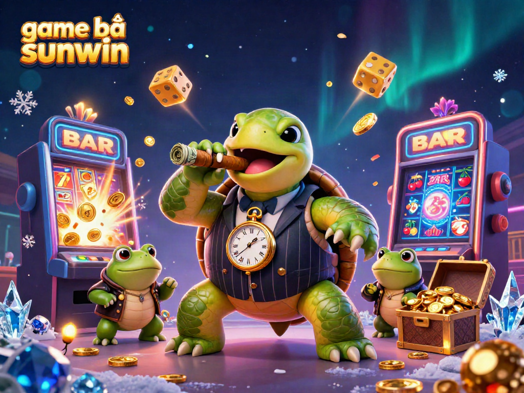 Experience game bài sunwin in an engaging casino scene with vibrant characters and casino elements.