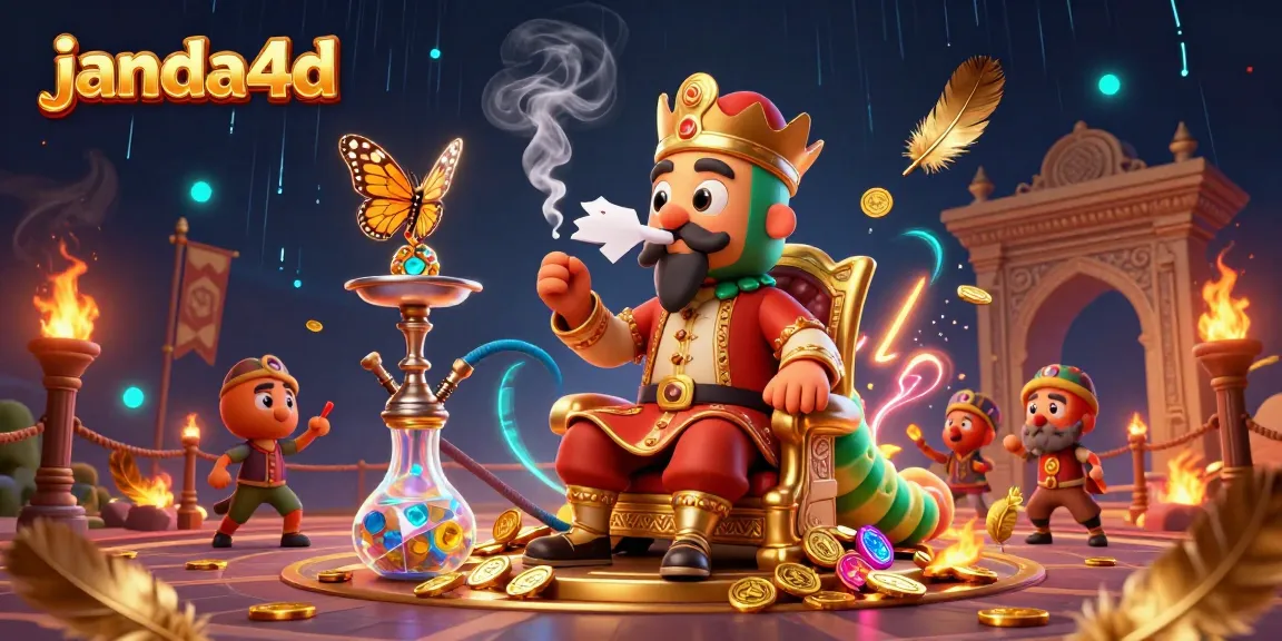 Permainan slot seru di janda4d dengan karakter kartun dan efek magis.