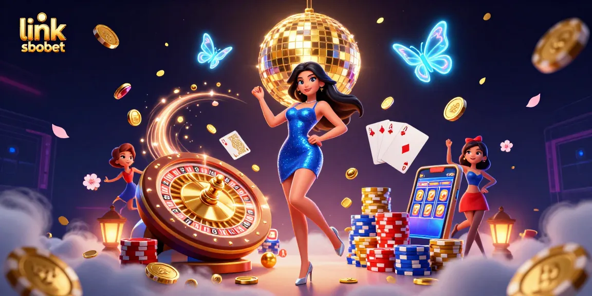 Experience thrilling bets with link sbobet featuring dazzling casino scenes and captivating characters.