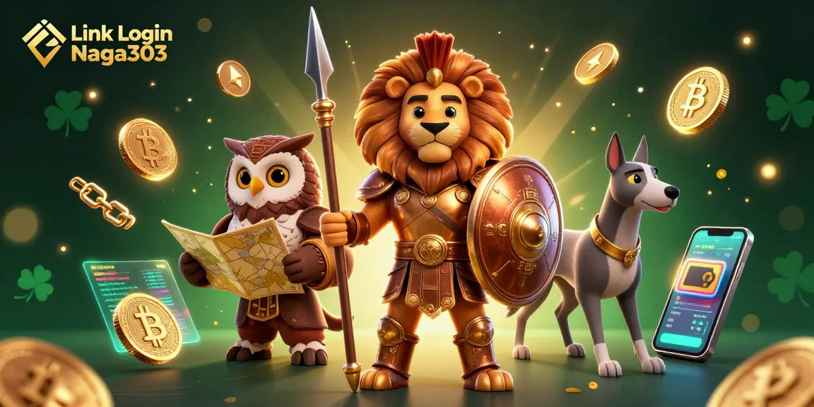 Bet on the thrilling experiences at Link Login Naga303 with a vibrant digital casino illustration.