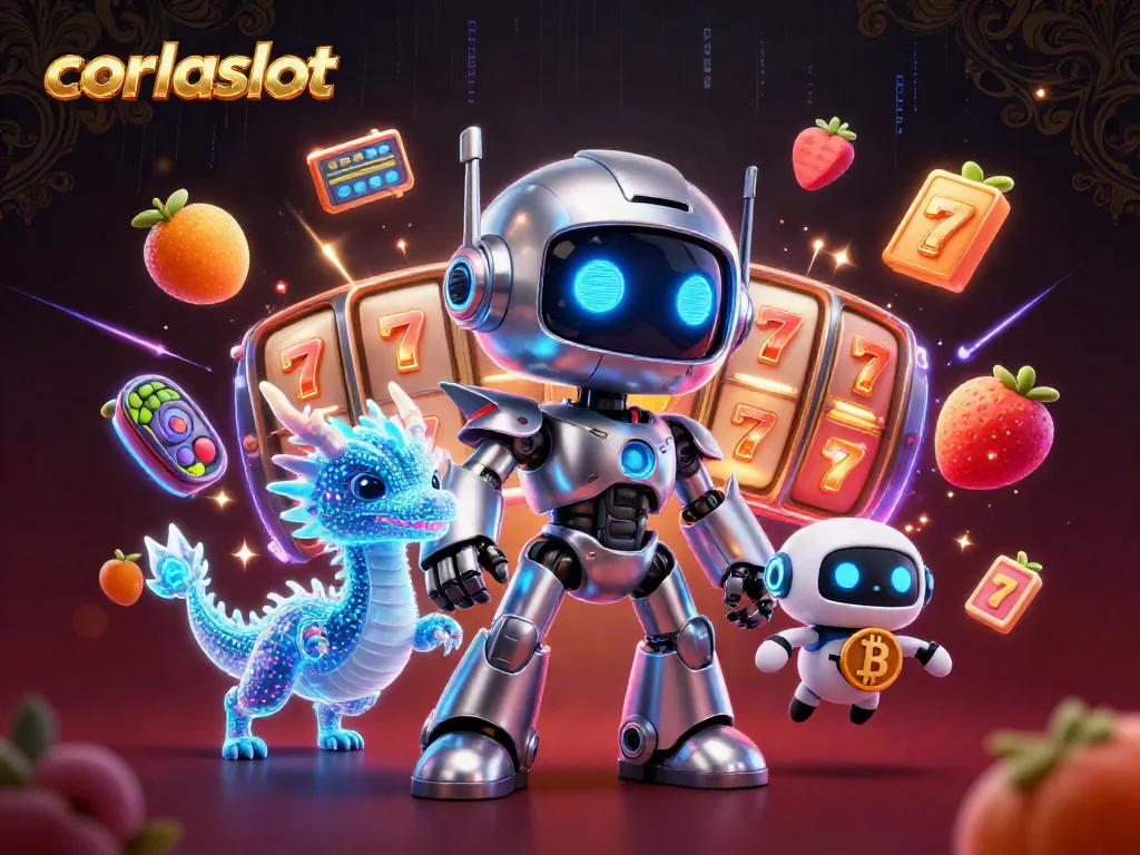 Experience gaming excitement with Corlaslot's vibrant slot reels and charismatic characters.