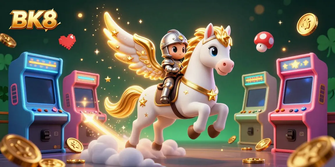 Experience the thrill of BK8 with dynamic characters and casino gaming elements in a vibrant scene.