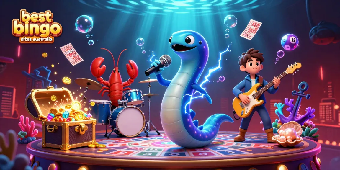Experience excitement at the best bingo sites australia with unique underwater casino bingo artwork.