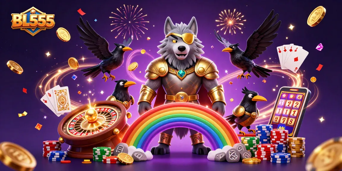 Experience BL555's thrilling casino atmosphere with captivating 3D illustrations and engaging games.