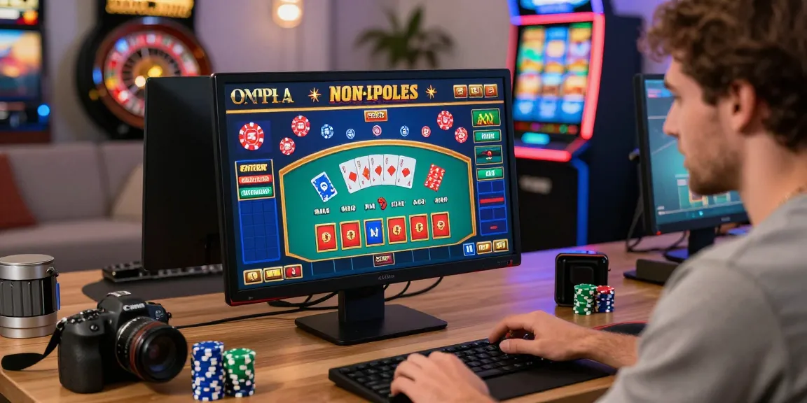 Exciting online gaming experience at casino non aams sicuri setup featuring vibrant chips and cards.
