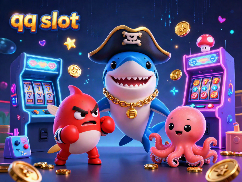 Engage in thrilling gameplay with qq slot characters, showcasing vibrant casino elements and fun graphic designs