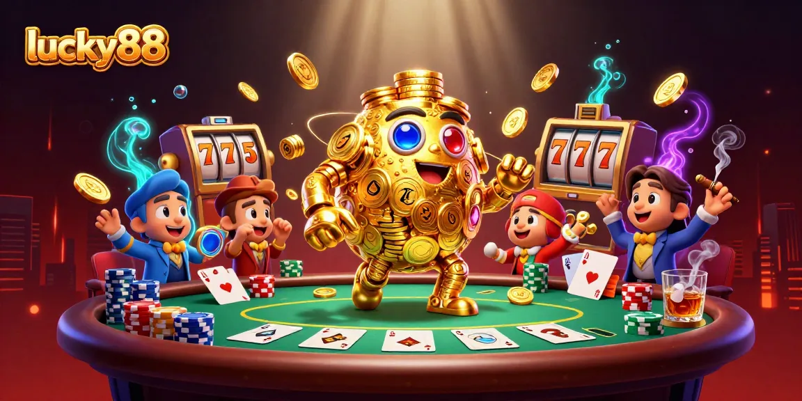 Spin the lucky88 slot reels to win big jackpots in this vibrant casino scene.