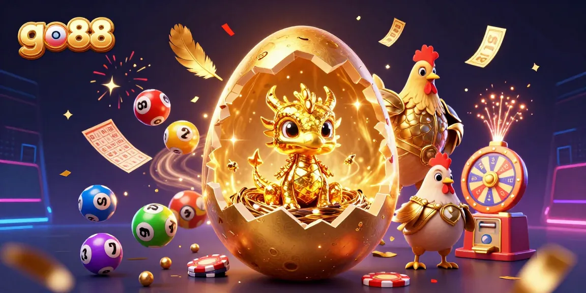 Go88 features a vibrant scene with a golden dragon and poker chips, symbolizing exciting gameplay.