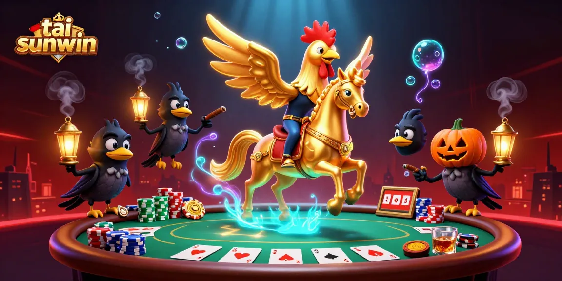 Engage in thrilling gameplay with tải sunwin featuring a captivating golden rooster casino scene.