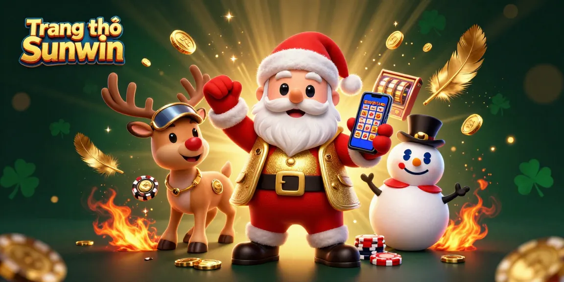 Experience the excitement of Trang chủ Sunwin with Santa and friends in a vibrant casino scene.