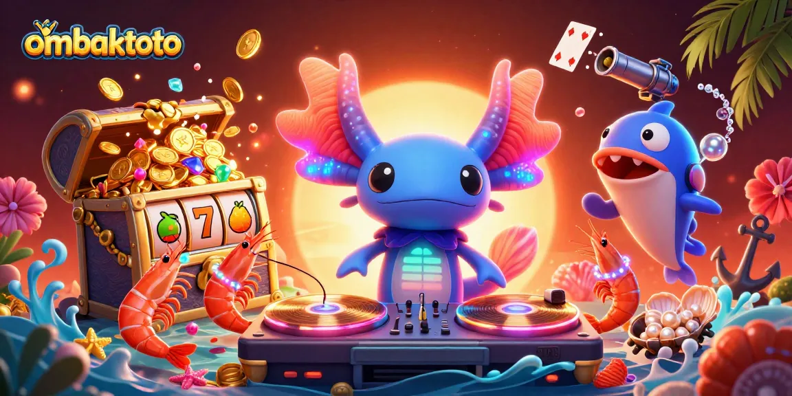 Explore ombaktoto's thrilling slot adventure with a vibrant underwater scene.