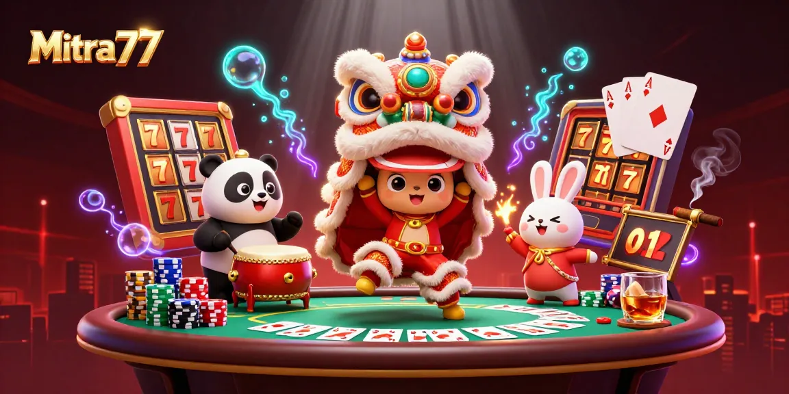 Mitra77 menghadirkan keseruan bermain slot dengan karakter lucu di tengah hiasan meriah dan elemen permainan yang menarik.