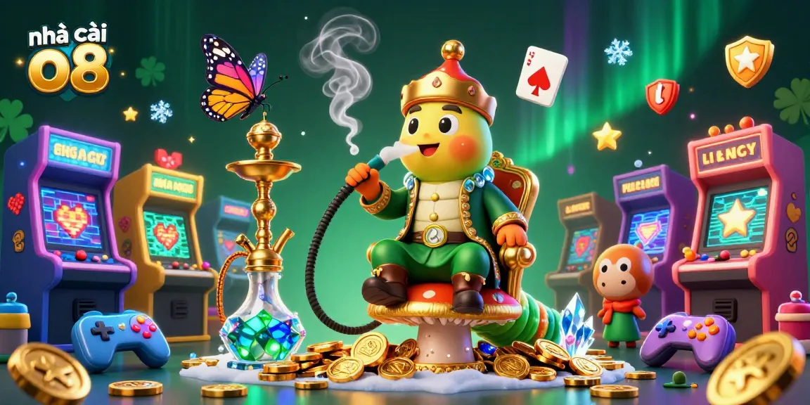 Experience the excitement at nhà cái o8 with the vibrant casino themed 3D illustration, showcasing gaming elements.