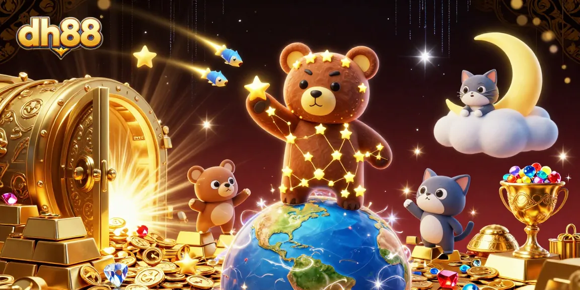 Engage with dh88, capture coins from a golden vault bursting with treasures in this casino scene.