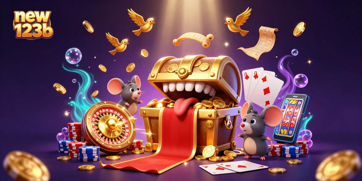 Play and win at new123b, where golden treasures and casino fun await!